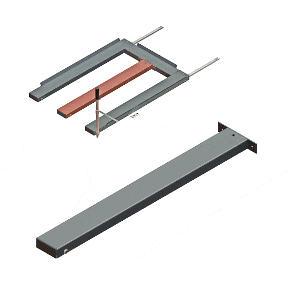 Steel shelf panel for short-side handled floor-mounted unit - image 2 Steel shelf panel for short-side handled floor-mounted unit - image 2