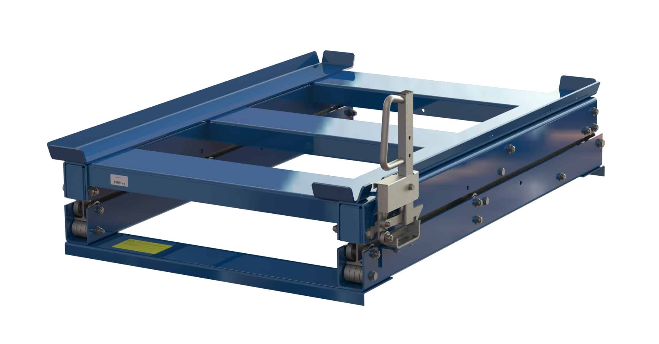 P1 11 1009 1 23 Beam-mounted pull-out unit 100%, 1000 kg, short-side handled, front-loaded, for wire mesh containers - image 2