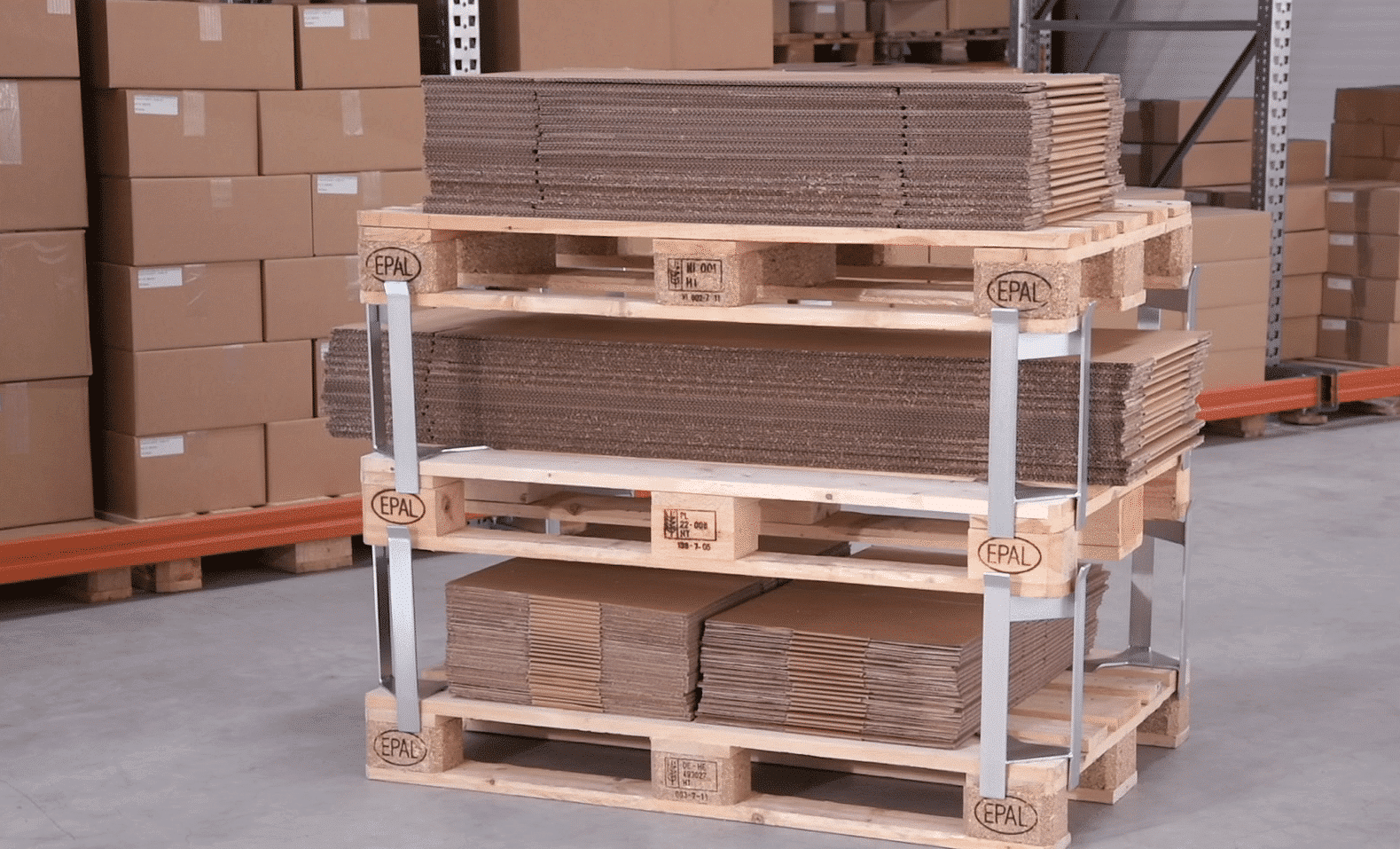 Pallet distance pallet to pallet 1 Palldistans - pall till pall, 250 mm, 1000 kg / 4st, 4-pack - bild 5