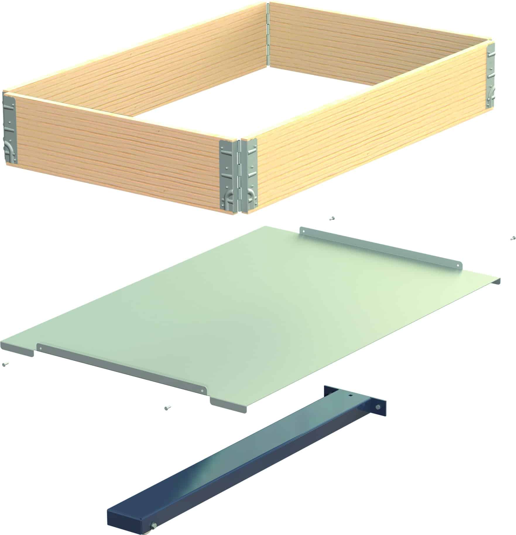 Pallet collar kit for floor-mounted pull-out unit Pallet collar kit for floor-mounted pull-out unit