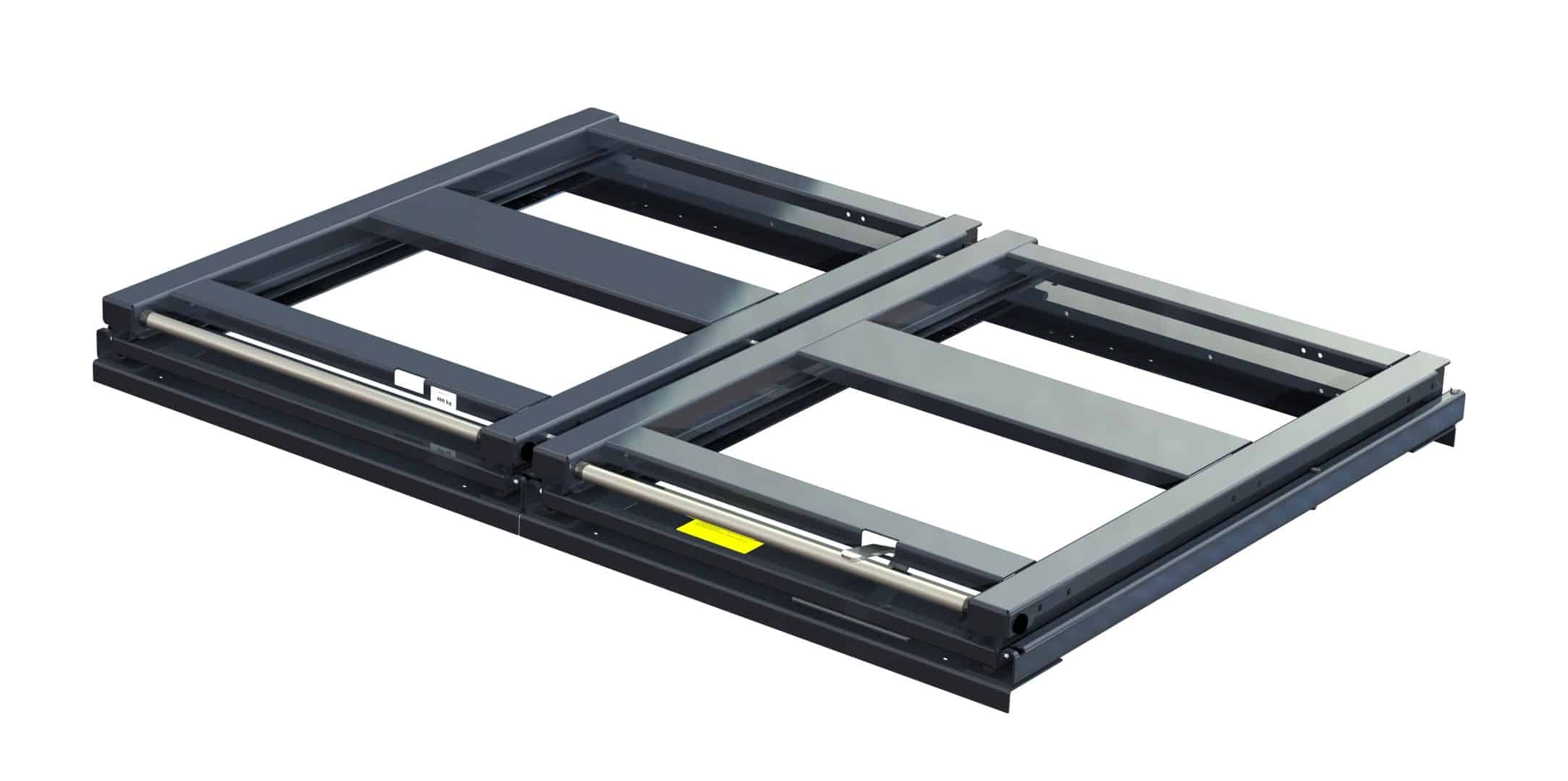 27 617 1 grey closed 1 Bred utdragsenhet för skiv- & plåtmaterial 600 kg 100% 1700x1200 balkmonterad - bild 2