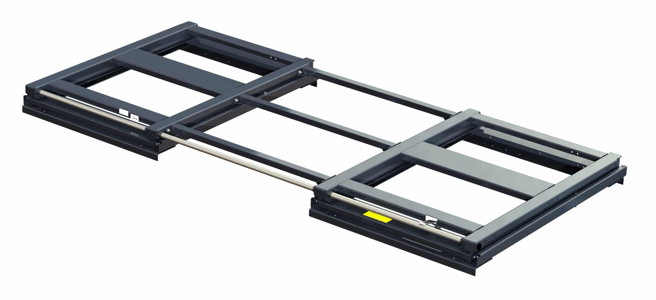 Bred utdragsenhet för skiv- & plåtmaterial  600 kg 100% 2600x1200 balkmonterad - bild 2