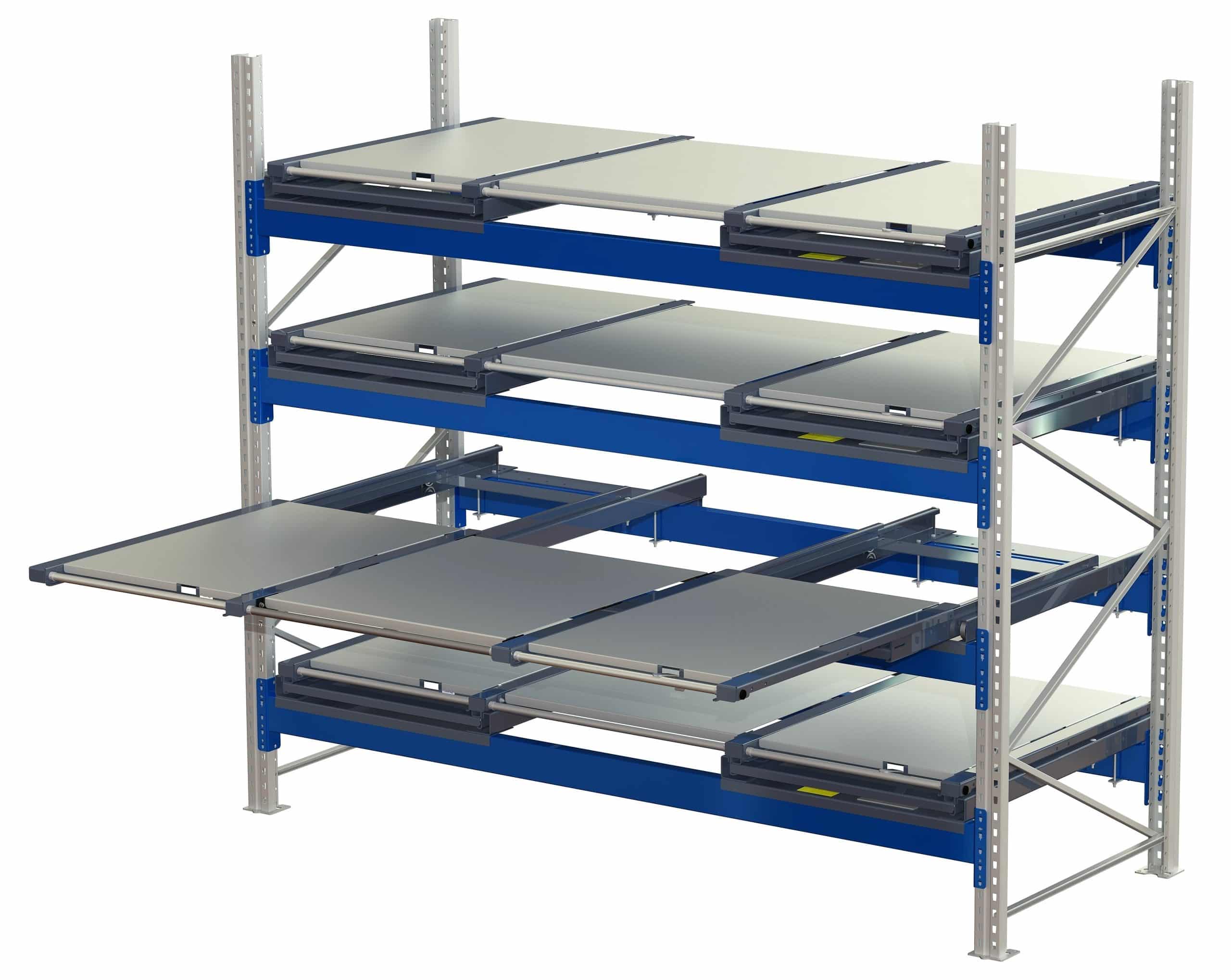 Beam-mounted wide pull-out unit, 400 kg, 100% extension, 1700 mm width, for long goods - image 3 Beam-mounted wide pull-out unit, 400 kg, 100% extension, 1700 mm width, for long goods - image 3