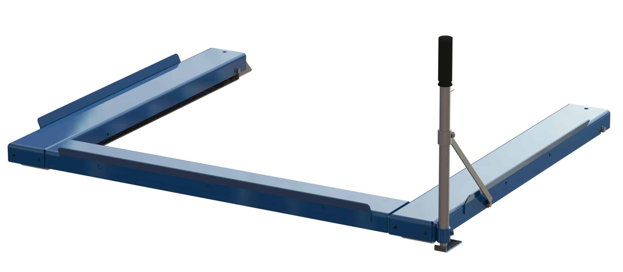 Floor mounted pull-out unit ,1200 kg, rear-loaded, long-side handled fin-pallet - image 2
