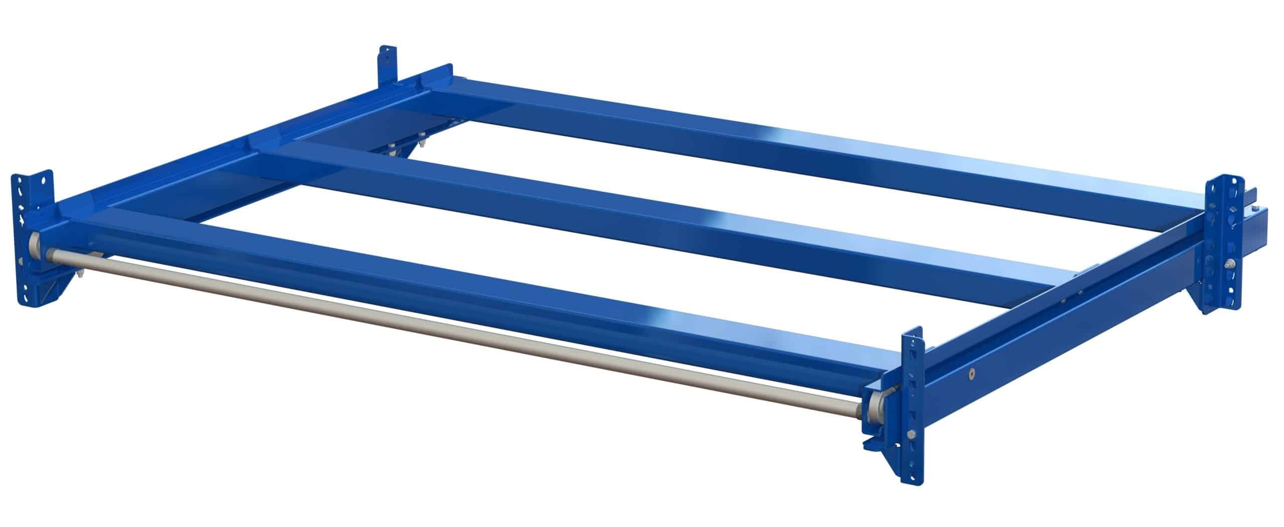 Upright-mounted wide pull-out unit, 600 kg, 70% extension, 1800 mm width, for long goods - image 2 Upright-mounted wide pull-out unit, 600 kg, 70% extension, 1800 mm width, for long goods - image 2